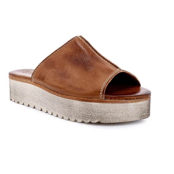 BED|STU Shoes - Bed|Stu Fairlee II Flatform Leather Slide Sandals Size 10 platform comfort
